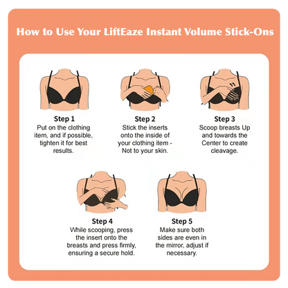 LiftEaze™ Instant Push-Up Bra Inserts